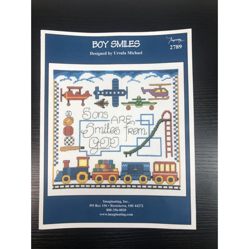 Ursula Michael Boy Smiles Cross Stitch Pattern Imaginating 2789